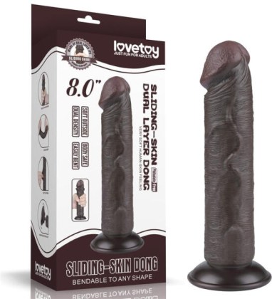 Realističan Dildo bez testisa 8inch- Lvtoy00744- 1